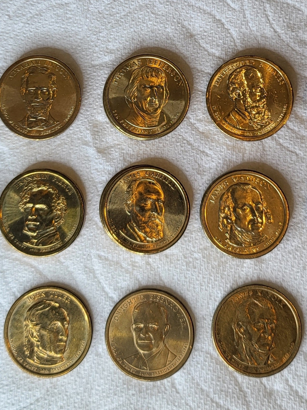 United States $1 Presidential Dollar Coins Series - Liberty Back